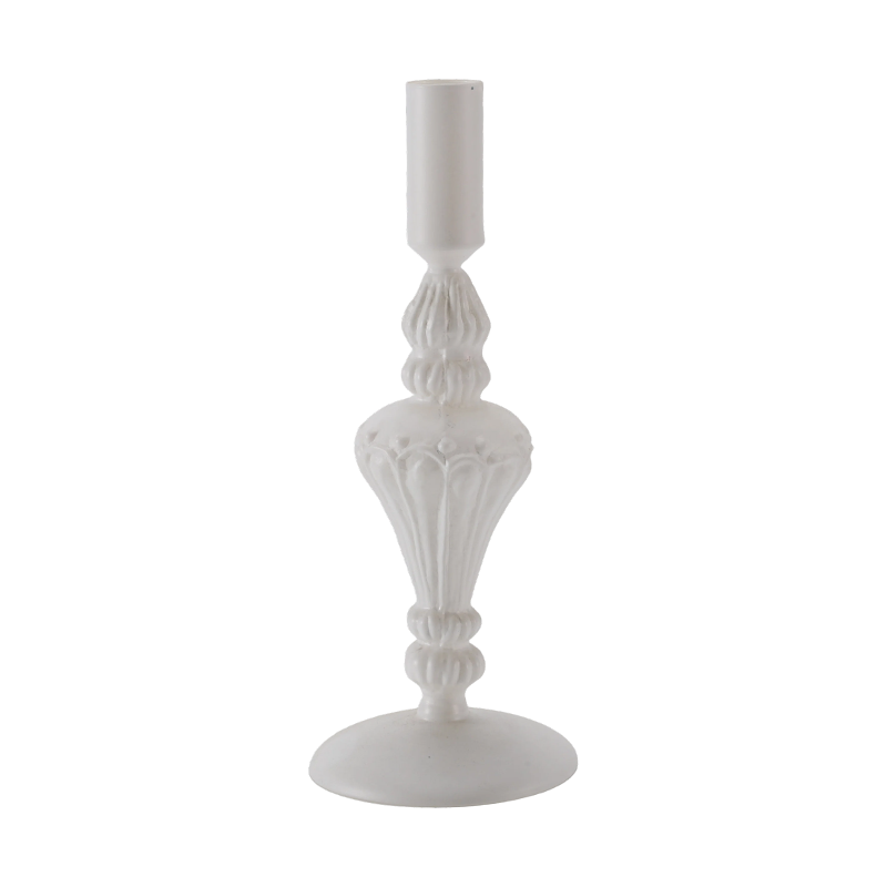18 cm fargerik glass lysestakesamling