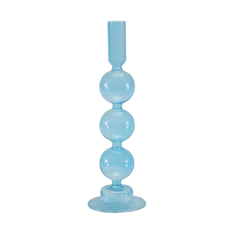 Stablet og slank glass lysestakesamling
