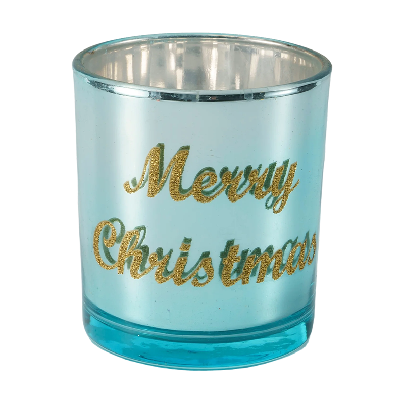 8-12cm Festlig glass lysestakesamling
