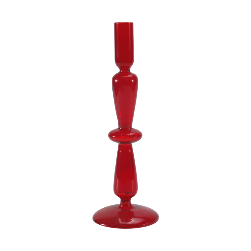 Stablet og slank glass lysestakesamling