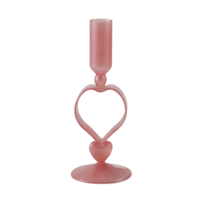 Romantisk og minimalistisk lysestakesamling i glass