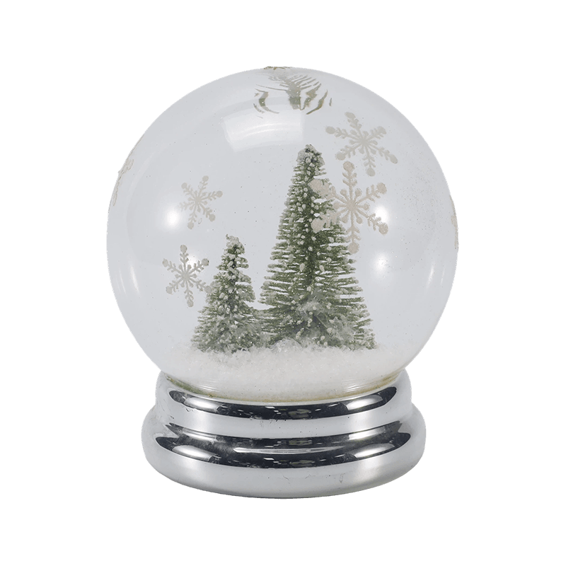 Festlig glass Cloche & Globe Light (Engel / Nativity / Juletre / Deer Forest Styles)