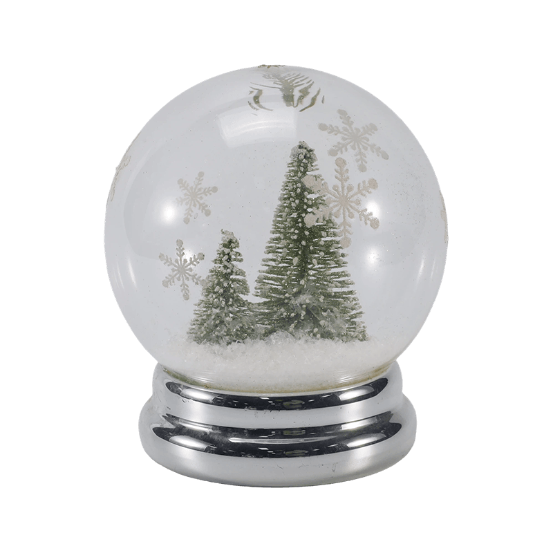 Festlig glass Cloche & Globe Light (Engel / Nativity / Juletre / Deer Forest Styles)
