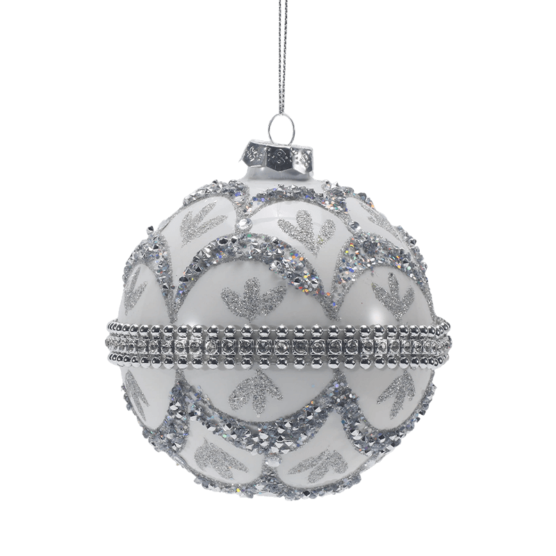 8*8*8 cm Julekule i premium glass