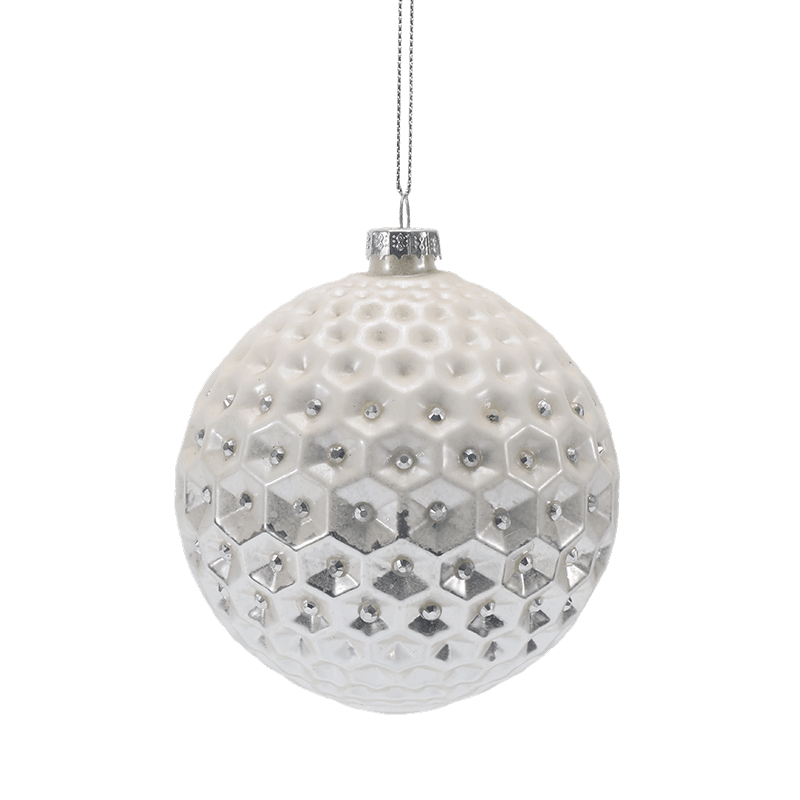 8*8*8 cm Julekule i premium glass