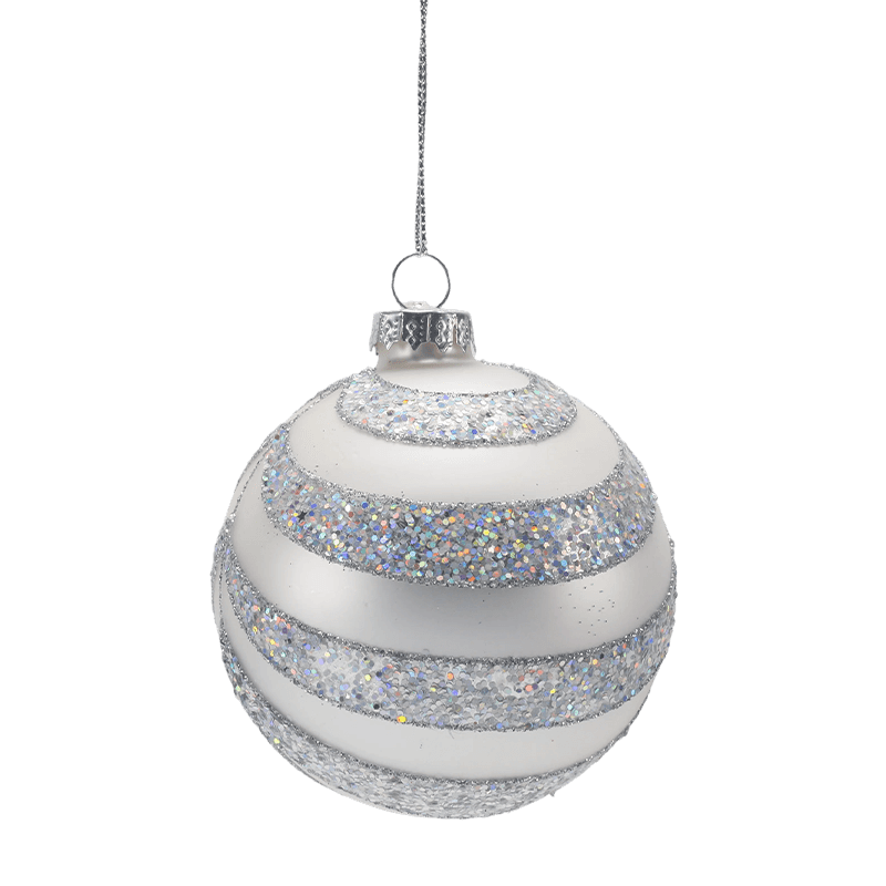 8*8*8 cm Julekule i premium glass