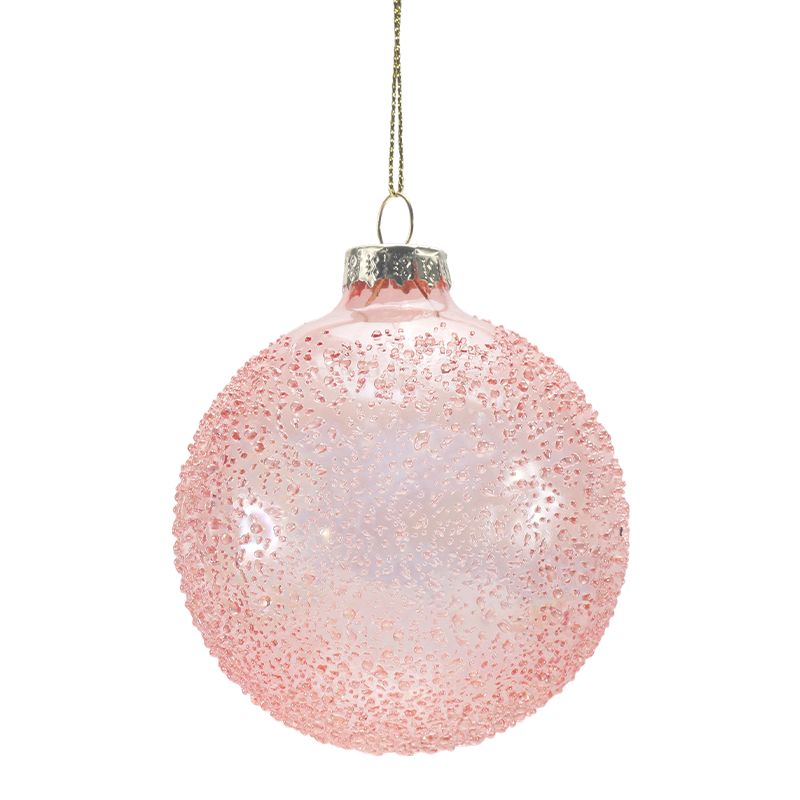 888 cm Håndblåst julekule i glass
