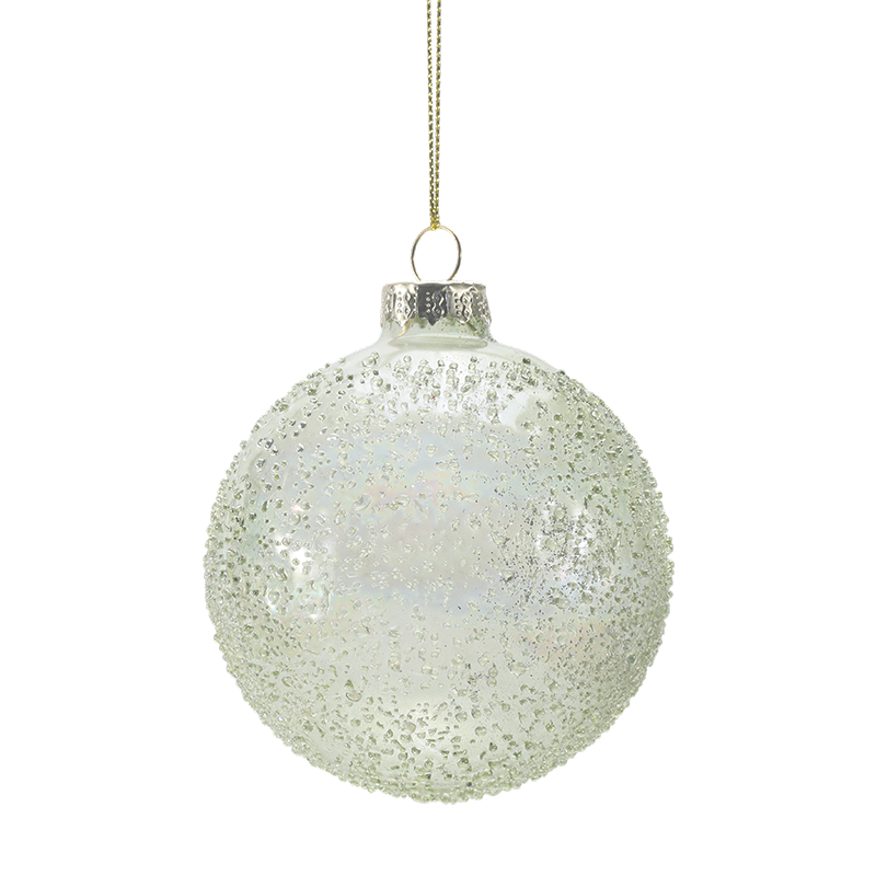 888 cm Håndblåst julekule i glass