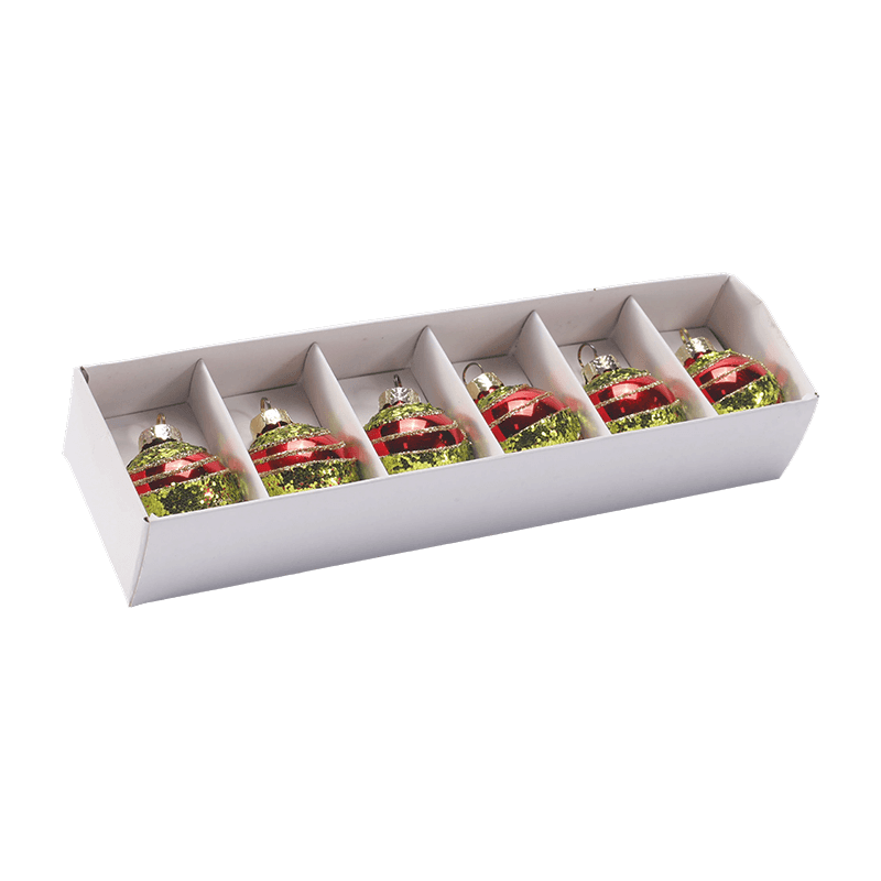 Håndblåst julekule i glass