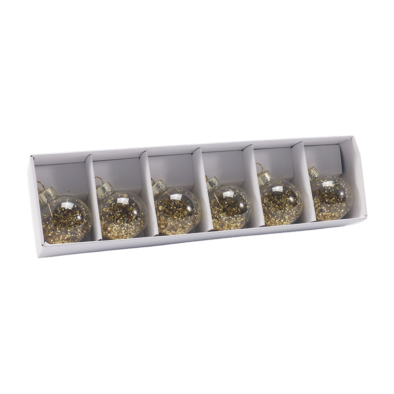 Premium glass julekule pyntesett