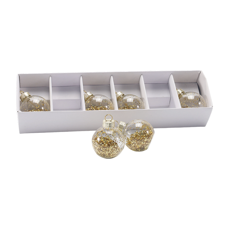 Premium glass julekule pyntesett