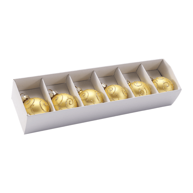Håndblåst julekule i glass
