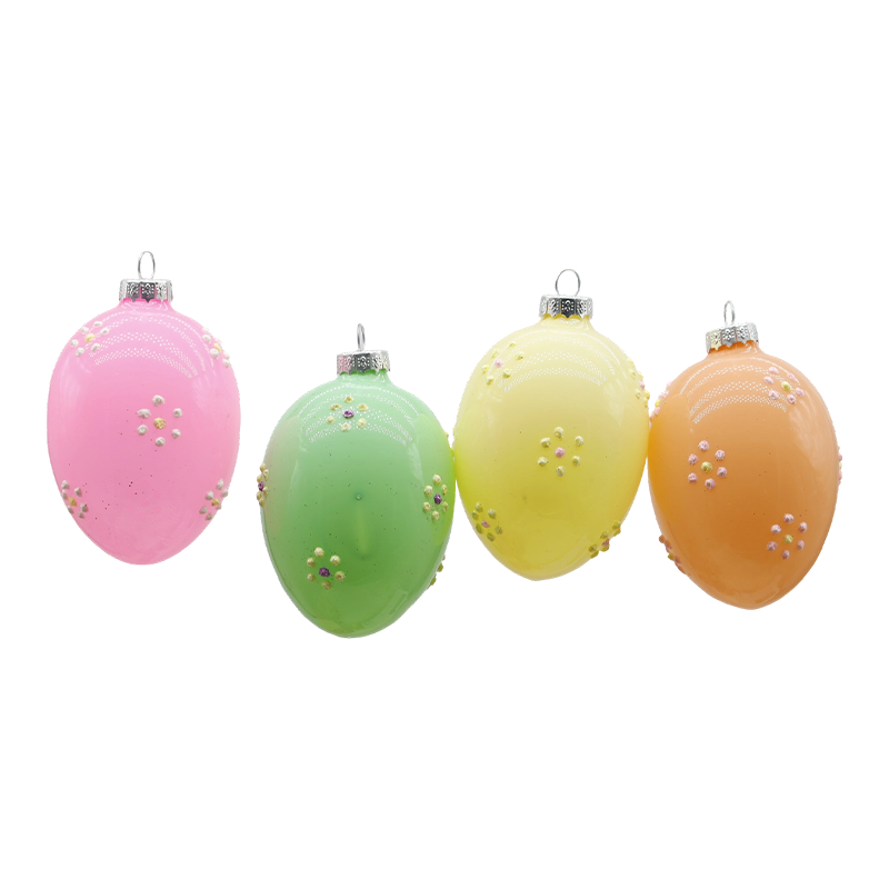 6*8cm påskeglass egg dekorsett