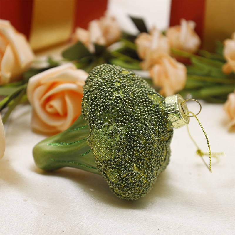 Vegetabilsk-formet juleglass hengende ornamenter