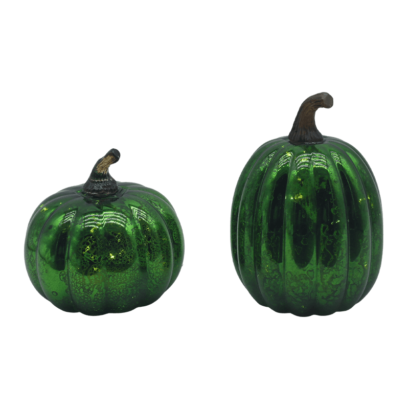 12 * 15 cm Halloween LED-glass gresskarlampe bordplate ornament