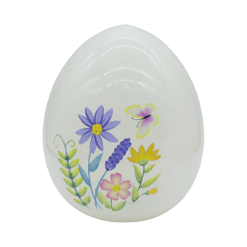 9*16cm LED påske håndmalt glass egg ornament