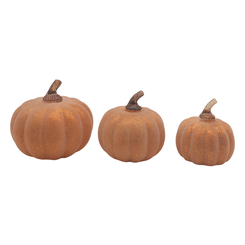 10*11,5 cm & 12*15 cm Halloween LED-glass gresskarlampe Bordpryd