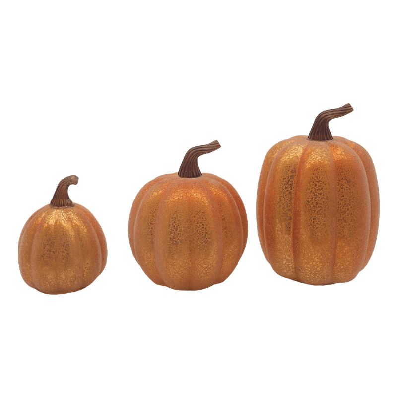 10*11,5 cm & 12*15 cm Halloween LED-glass gresskarlampe Bordpryd